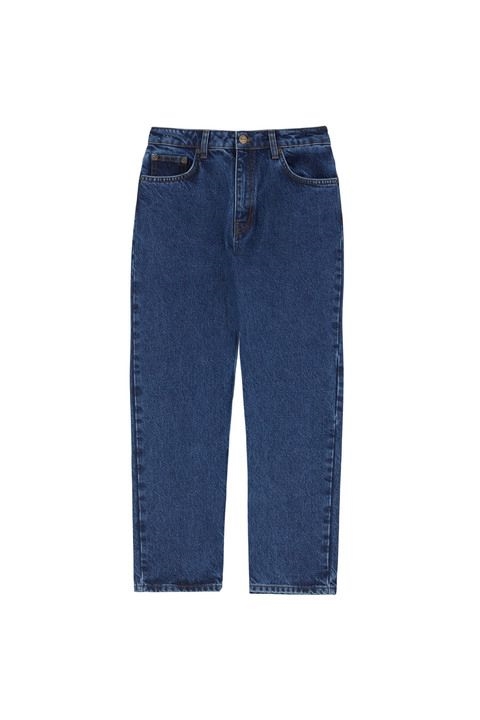 SKALL STUDIO ALLISON CROPPED JEANS MID BLÅ DENIM